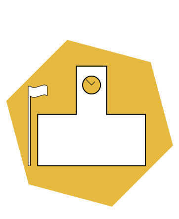 Basic icon of a school building.